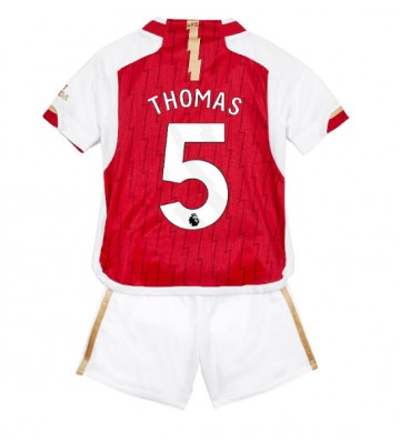 Maillot de foot Arsenal Thomas Partey #5 Domicile enfant 2023-24 Manches Courte (+ pantalon court)